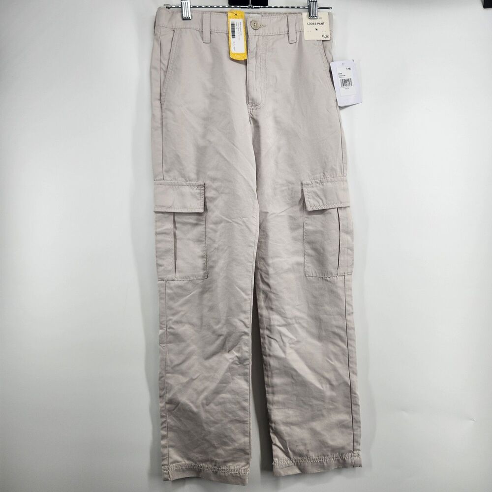 Abercrombie Kids Khaki Pumic Stone Size 11/12‎ Loose Pants NWT